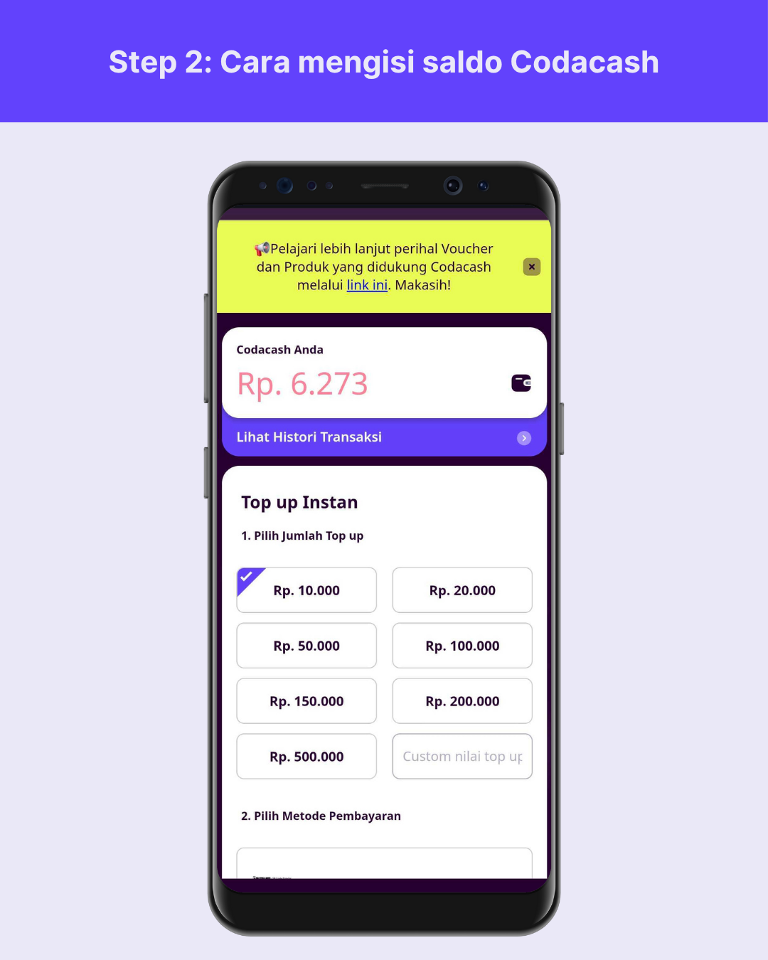 Bagaimana cara mengisi saldo Codacash? – Codashop Indonesia