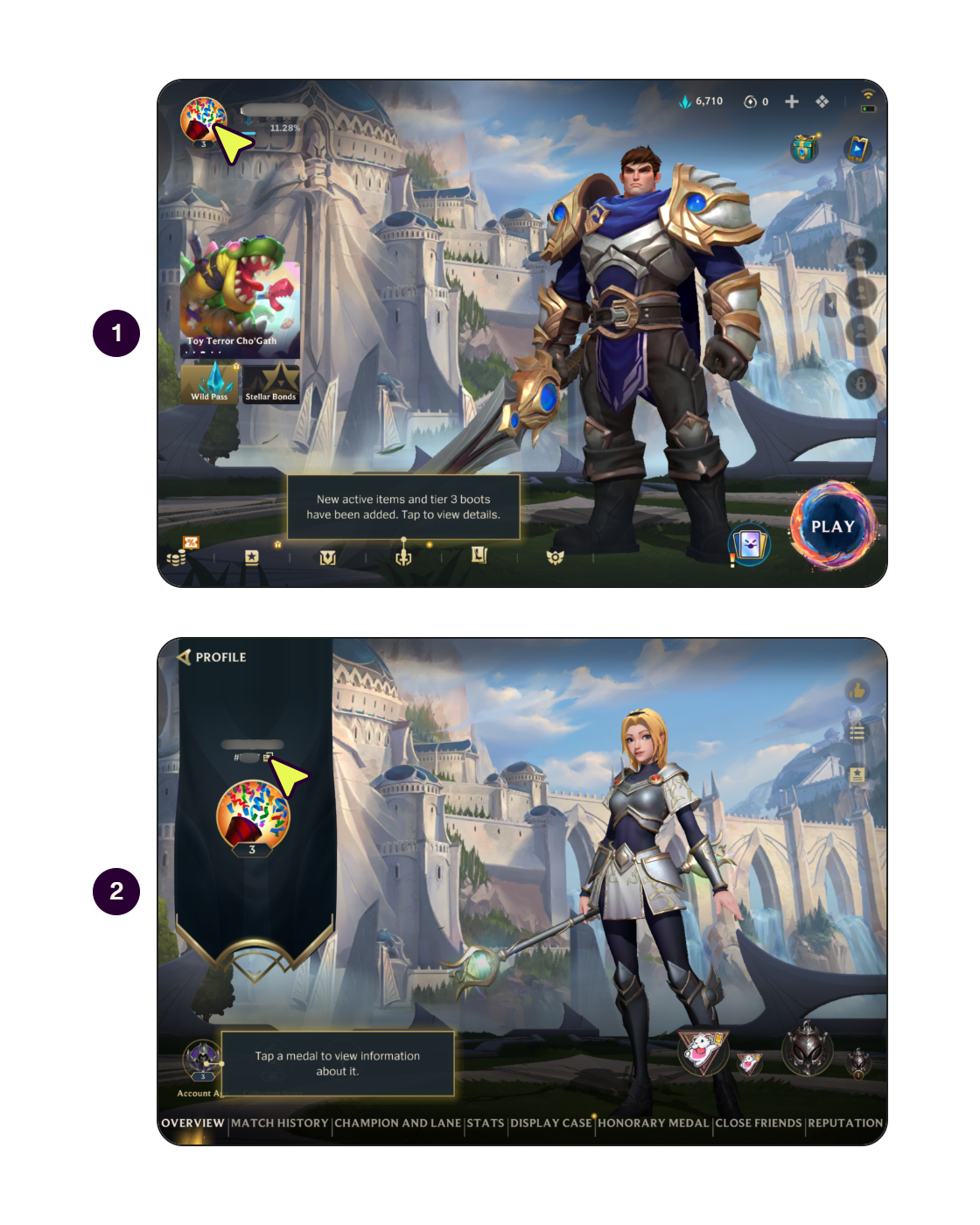 Langkah menemukan UID League of Legends: Wild Rift di dalam game.