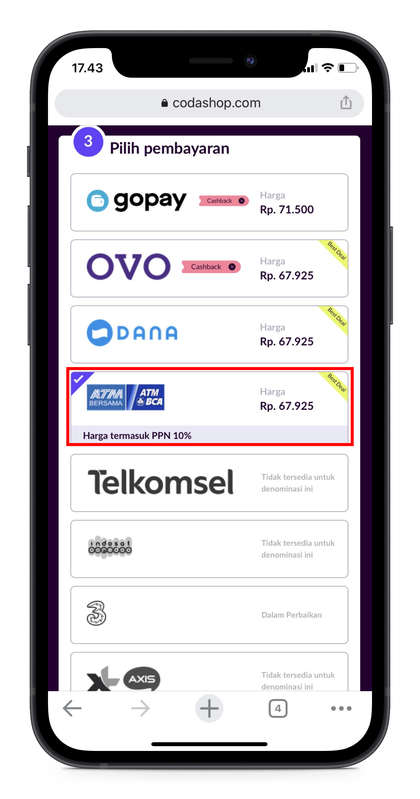 Cara Melakukan Pembayaran dengan Saldo ATM - BCA Mobile – Codashop ...