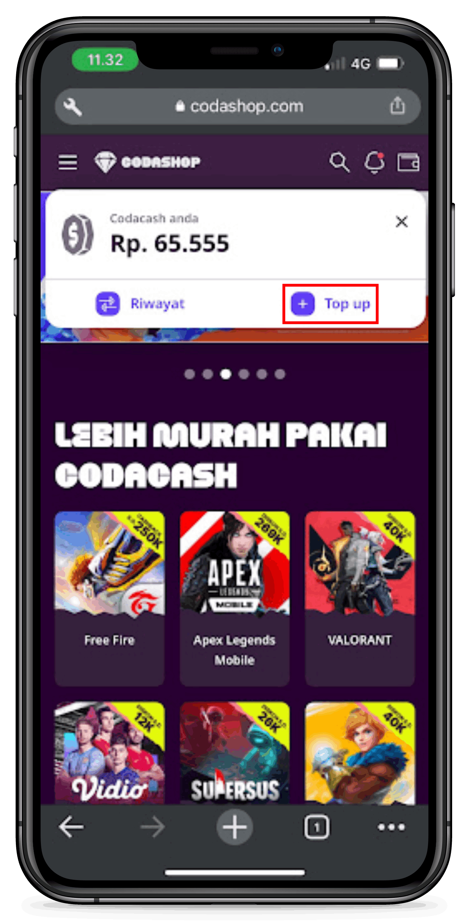 How to use Codacash voucher code Indonesia